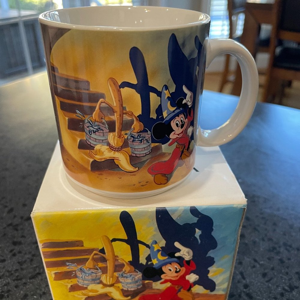 Disney Vintage NWT Fantasia Collectible Mug in Original Box RARE FIND